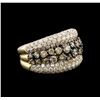 Image 2 : 3.90ctw Fancy Brown Diamond Ring - 14KT Two-Tone Gold