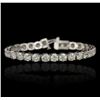 Image 1 : 14KT White Gold 15.06ctw Diamond Tennis Bracelet