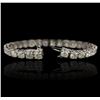 Image 2 : 14KT White Gold 15.06ctw Diamond Tennis Bracelet