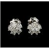Image 1 : 14KT White Gold 1.36ctw Diamond Earrings