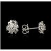 Image 2 : 14KT White Gold 1.36ctw Diamond Earrings