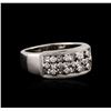 Image 2 : 14KT White Gold 0.85ctw Diamond Ring
