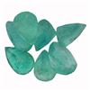 Image 1 : 4.26ctw Pear Mixed Emerald Parcel