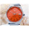 Image 1 : Omega Seamaster Stainless Steel Orange Dial Date Automatic Watch