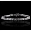 Image 1 : 14KT White Gold 7.52ctw Diamond Bracelet
