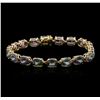 Image 1 : 14KT Yellow Gold 29.07ctw Topaz Bracelet
