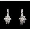 Image 1 : 14KT White Gold 0.50ctw Diamond Earrings