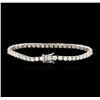Image 2 : 14KT White Gold 6.90ctw Diamond Tennis Bracelet
