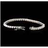 Image 3 : 14KT White Gold 6.90ctw Diamond Tennis Bracelet