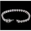 Image 3 : 10.50ctw Diamond Tennis Bracelet - 18KT White Gold