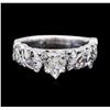 Image 1 : 18KT White Gold 1.12ctw Diamond Ring