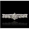 Image 1 : 14KT White Gold 1.87ctw Diamond Ring