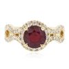 Image 1 : 14KT Yellow Gold 1.94ct Ruby and Diamond Ring