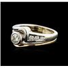 Image 2 : 14KT Two-Tone 0.56ctw Diamond Ring