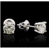 Image 2 : 14KT White Gold 1.28ctw Diamond Solitaire Earrings