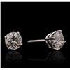 Image 2 : 14KT White Gold 1.46ctw Diamond Solitaire Earrings