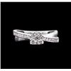 Image 1 : 0.50ctw Diamond Ring - 14KT White Gold