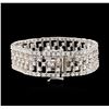 Image 2 : 14KT White Gold 8.40ctw Diamond Bracelet