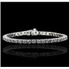 Image 1 : 14KT White Gold 5.28ctw Diamond Bracelet