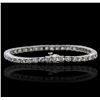 Image 2 : 14KT White Gold 5.28ctw Diamond Bracelet