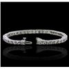 Image 3 : 14KT White Gold 5.28ctw Diamond Bracelet