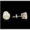 Image 2 : 14KT White Gold 2.95ctw Diamond Stud Earrings
