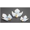 Image 1 : Poole Pottery graduated set of three 1930s wall mounted bluebirds, modelled by John Adams, 807/1,...