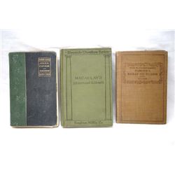 3 Antiquarian Hardback Books