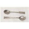 Image 3 : 2 Electroplated Nickel Silver Collector's Spoons