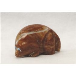 Zuni Carved Picasso Marble Mole Fetish