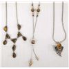 Image 2 : Collection of Amber and Tigers Eye Jewelry