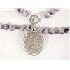 Image 3 : Estate Beaded Amethyst Pendant Necklace