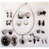 Image 1 : Collection of Sterling Silver & Onyx Jewelry