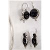 Image 5 : Collection of Sterling Silver & Onyx Jewelry