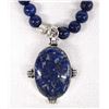 Image 1 : Estate Lapis Lazuli Bead and Pendant Necklace