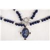 Image 3 : Estate Lapis Lazuli Bead and Pendant Necklace