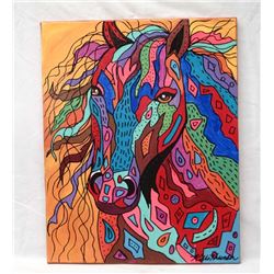 2015 Original Acrylic Painting by Kills Thunder