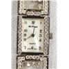 Image 2 : Da Vanci Rhinestone and Quartz Watch Bracelet