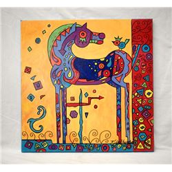 2015 Original Acrylic Painting by Kills Thunder