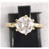 Image 1 : Estate 14K Gold and CZ Ring, Size 5