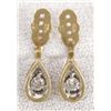Image 1 : 14K Gold and Diamond Earrings Jackets