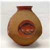 Image 1 : Mata Ortiz Textured Fish Jar by Jose Gonzalez