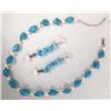 Image 1 : Turquoise & Freshwater Pearl Necklace & Earrings