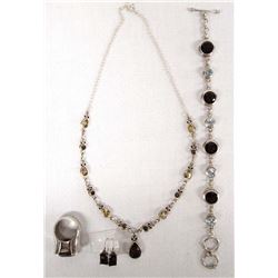 Sterling Silver Smokey Topaz Jewelry