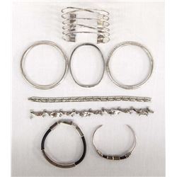 Mexican Sterling Silver Bracelets, Some Taxco