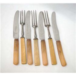 7 Civil War Era Bone Handled Forks
