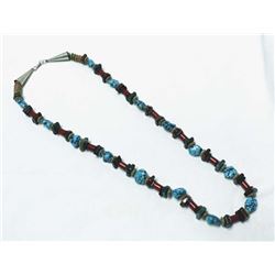 Santo Domingo Turquoise Coral Multi Stone Necklace