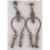 Image 2 : Navajo Old Pawn Sterling Turquoise Earrings