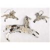 Image 1 : Navajo Sterling Horses Pin and Earrings