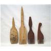 Image 2 : 4 Native American Navajo Wooden Loom Combs